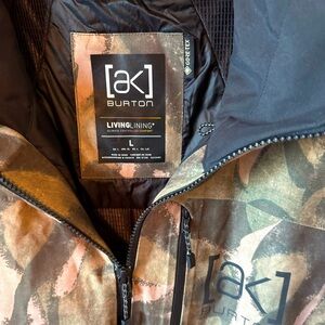 AK Burton Woman’s Camo Snow Jacket.
